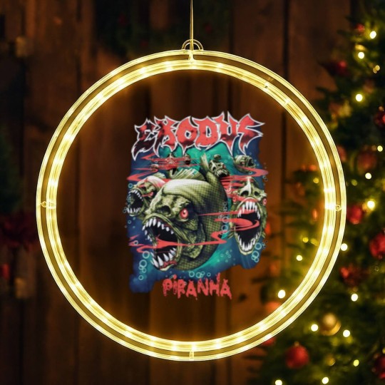 Discover Piranha Exodus Music Band Vintage 90s LED Christmas Window Lights