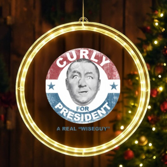 Discover Three Stooges Curly for President LED Christmas Window Lights