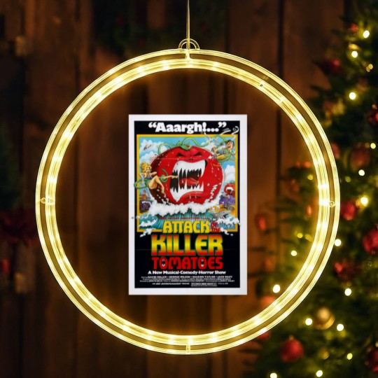 Discover Attack of the Killer Tomatoes 1978 Movie Poster LED Christmas Window Lights