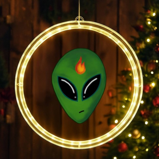 Discover Inciteful Alien Head LED Christmas Window Lights