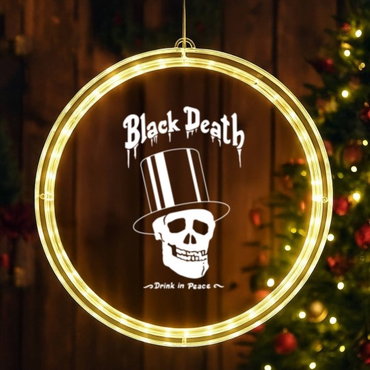 Discover Black Death Vodkas N Roses LED Christmas Window Lights