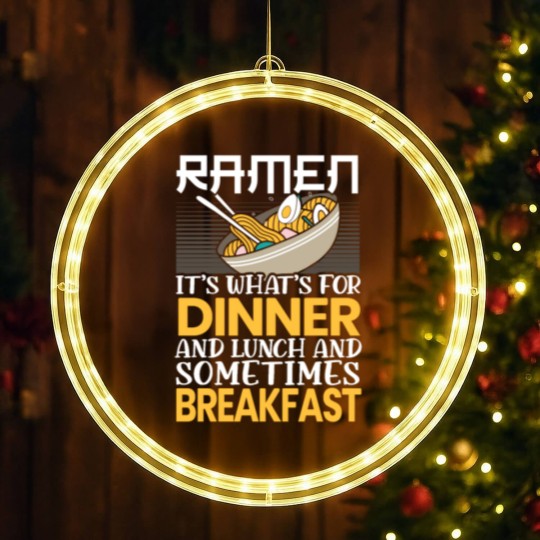Discover Ramen Japanese Noodle Soup Eater Food Lover Foodie LED Christmas Window Lights