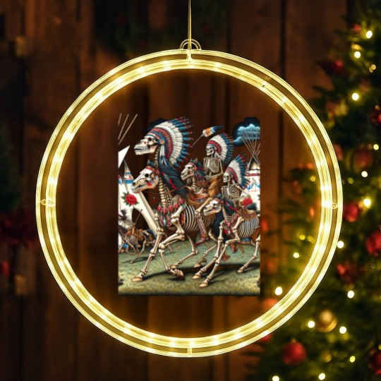 Discover Native American Dead Indian Warriors LED Christmas Window Lights