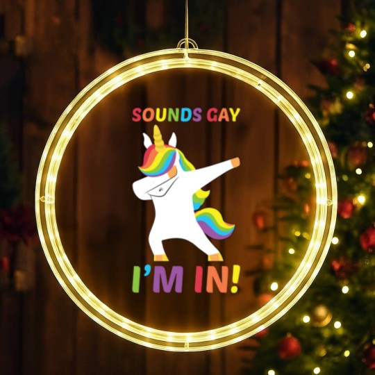 Discover Sounds Gay I_m In Sounds Gay I_m In LED Christmas Window Lights