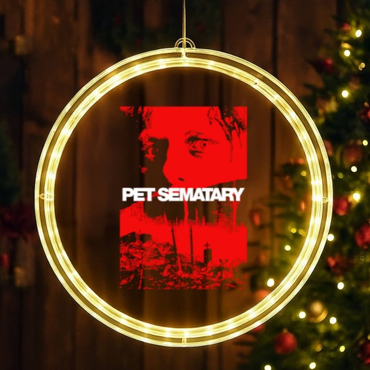 Discover Pet Sematary Poster Art LED Christmas Window Lights, Pet Sematary Decayed Cat Black LED Christmas Window Lights