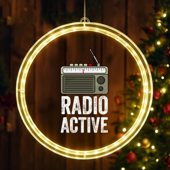 Discover Radio Active HAM Radio Gift Radio Operator LED Christmas Window Lights