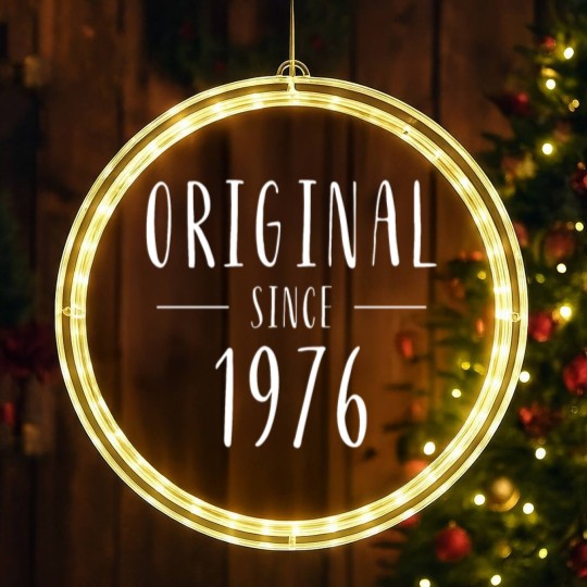 Discover Original Since 1976 - Born In 1976 LED Christmas Window Lights