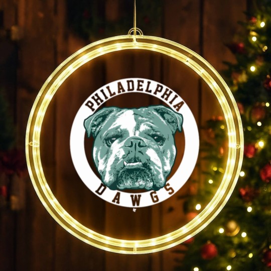 Discover philly dawgs philadelphia fooball shir LED Christmas Window Lights