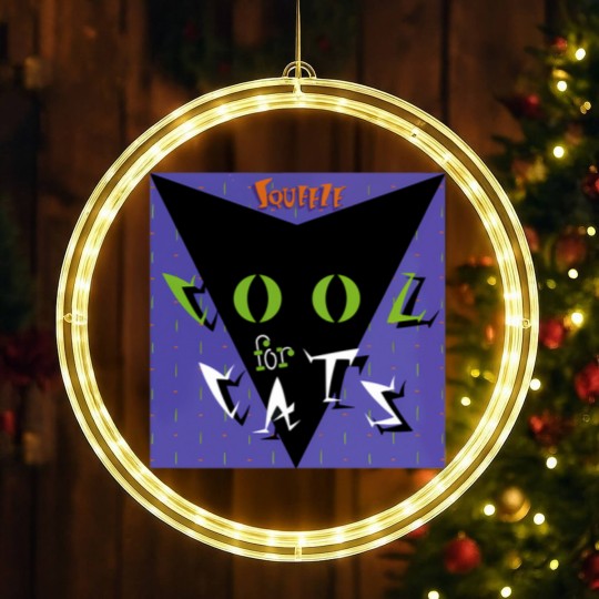 Discover Squeeze Cool For Cats Cool Cats Purple Green LED Christmas Window Lights