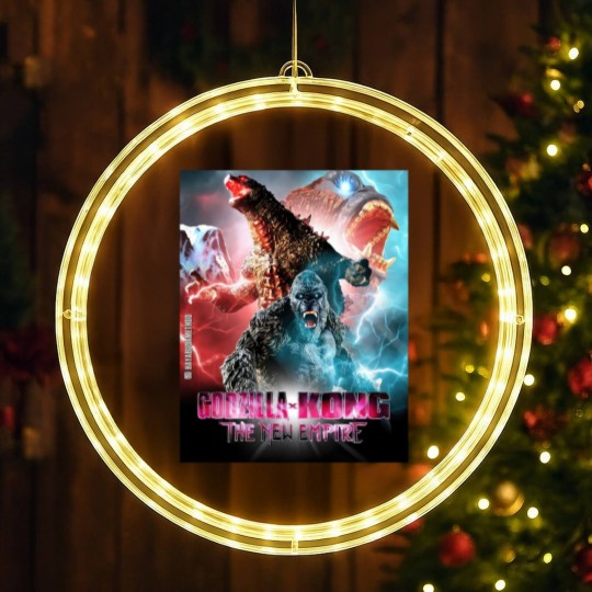 Discover god zilla X Kong The New Empire LED Christmas Window Lights
