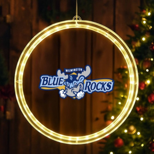 Discover Wilmington Blue Rocks Sport Clubs LED Christmas Window Lights