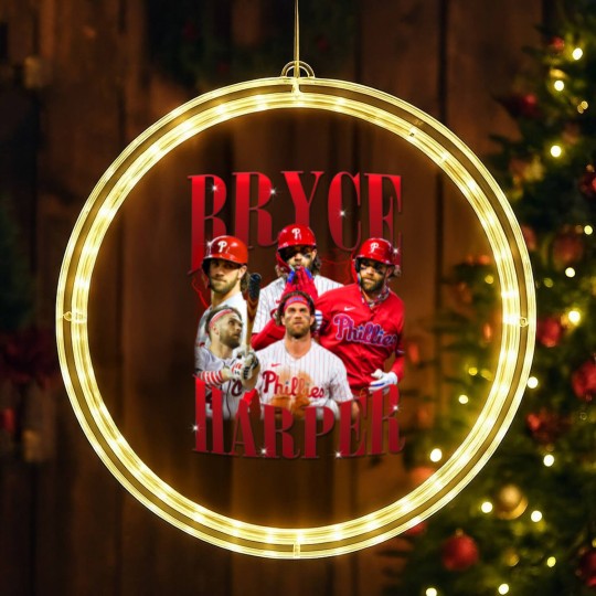Discover BRYCE HARPER Vintage LED Christmas Window Lights, Bryce Harper Homage LED Christmas Window Lights