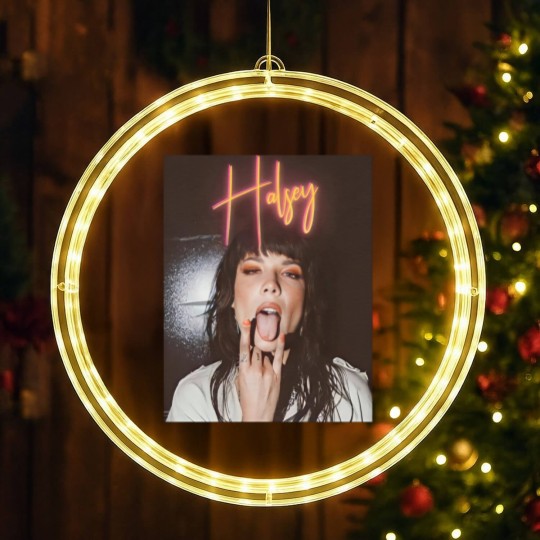 Discover Halsey Vintage Style Photoshoot LED Christmas Window Lights, Halsey Aesthetic LED Christmas Window Lights