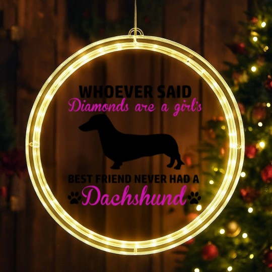 Discover dachsund diamond LED Christmas Window Lights