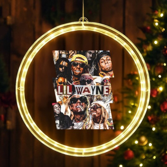 Discover Lil Wayne LED Christmas Window Lights, Vintage Lil Wayne graphic LED Christmas Window Lights, Lil Wayne LED Christmas Window Lights
