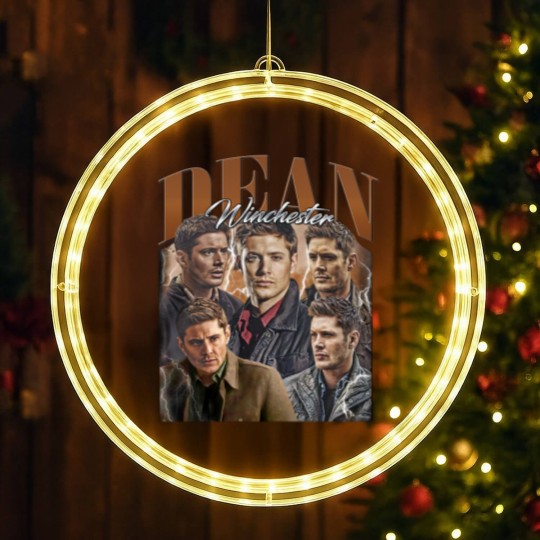 Discover Dean Winchester Vintage LED Christmas Window Lights, Gift For Women and Man Unisex LED Christmas Window Lights