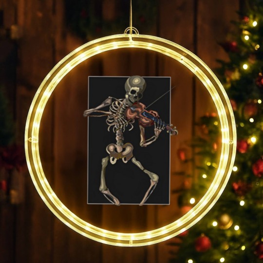 Discover Skeleton with violin - Skeleton - LED Christmas Window Lights