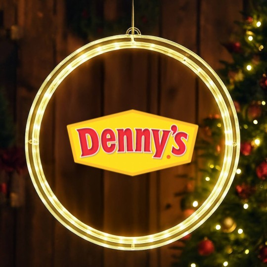 Discover Denny's Logo LED Christmas Window Lights