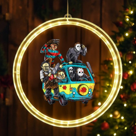Discover Horror Movie Mystery Machine LED Christmas Window Lights