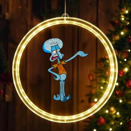 Discover Grumpy Squidward - Squidward - LED Christmas Window Lights