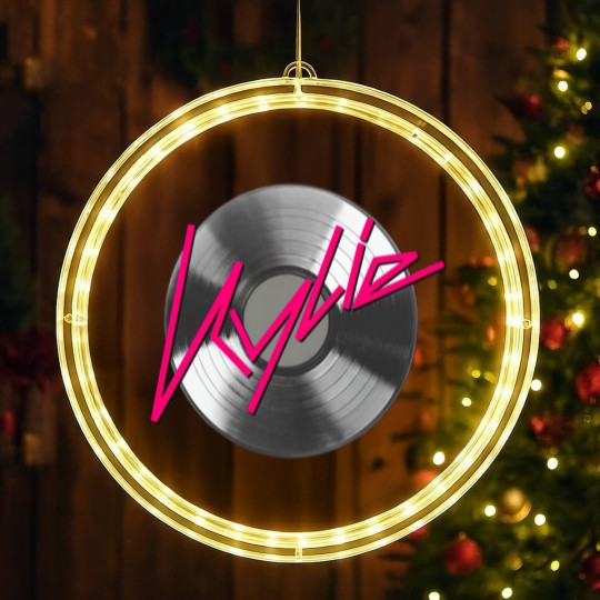 Discover Kylie Minogue  record silver LED Christmas Window Lights