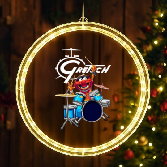 Discover The Muppet Show Animal Playing Gretsch Drums LED Christmas Window Lights
