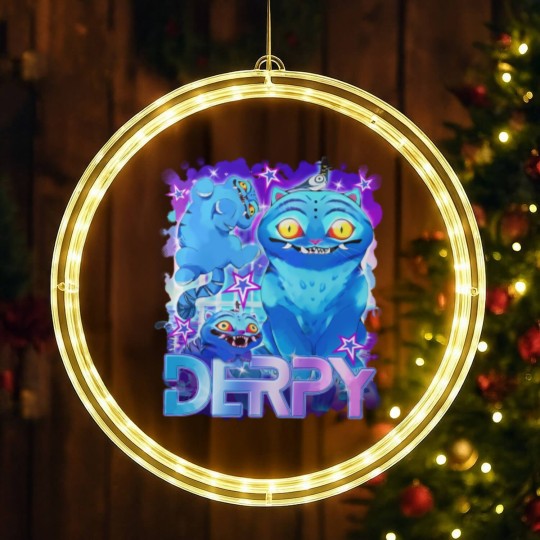 Discover Derpy Tiger LED Christmas Window Lights, Kpop Demon Hunters LED Christmas Window Lights, Kpop Huntrix Pin, Huntrix LED Christmas Window Lights