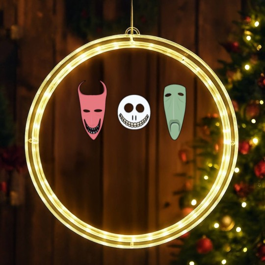 Discover Lock, Shock and Barrel Masks LED Christmas Window Lights