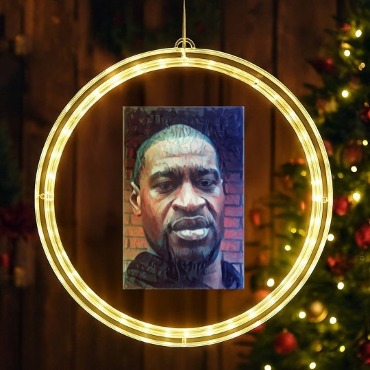 Discover George Floyd - Painting - George Floyd - LED Christmas Window Lights