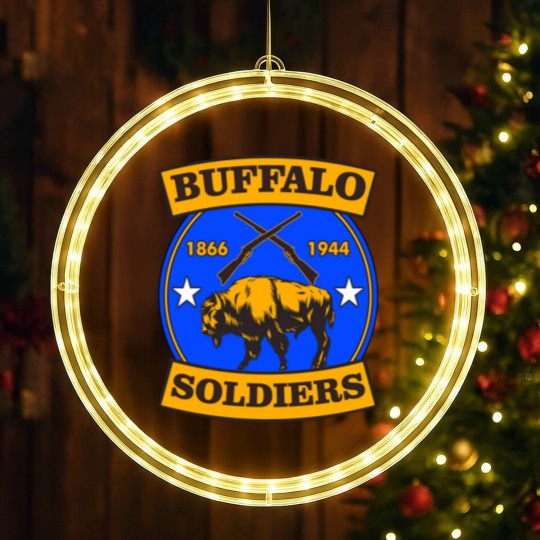 Discover Buffalo Soldiers T-ShirtBUFFALO SOLDIERS REGIMENT LOGO T-Shirt_by theanomalius_merch_ LED Christmas Window Lights