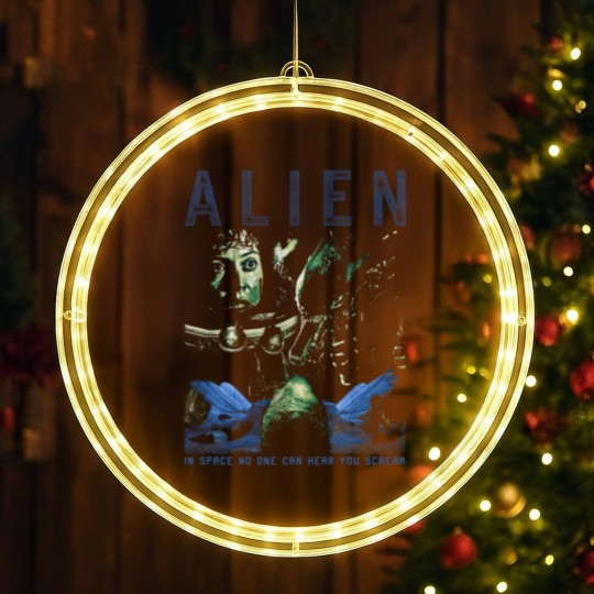 Discover Alien In Space No Once Can Hear You Scream 1979 Retro Sci-Fi Horror Unisex Classic LED Christmas Window Lights