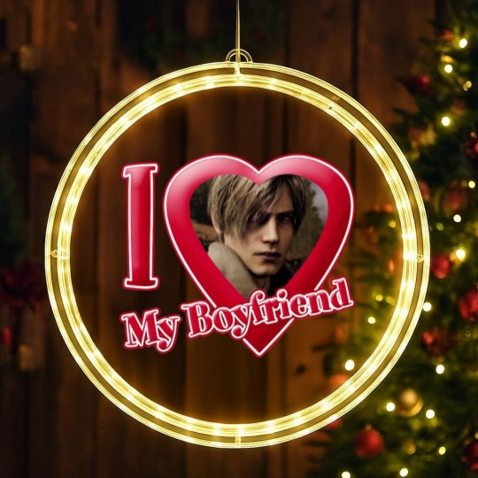 Discover I Love My Boyfriend Leon Kennedy LED Christmas Window Lights