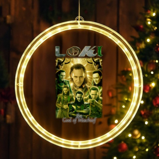 Discover Loki movie film God of Mischief 2021 LED Christmas Window Lights, Loki LED Christmas Window Lights