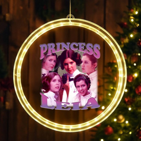 Discover Princess Leia LED Christmas Window Lights Vintage Princess Leia LED Christmas Window Lights Princess Leia Homage LED Christmas Window Lights