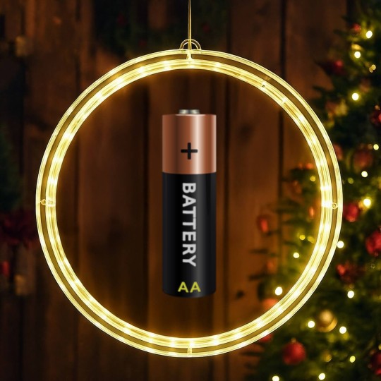 Discover battery AA LED Christmas Window Lights