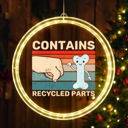Discover Contains Recycled Parts Bone Marrow Transplant Recipient LED Christmas Window Lights