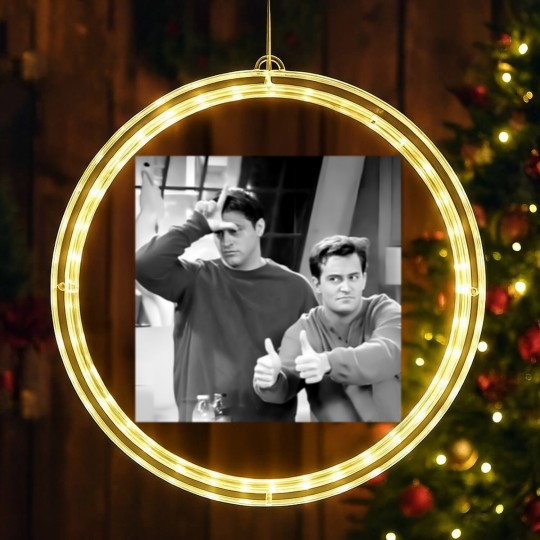 Discover Chand.ler Retro Friends LED Christmas Window Lights , Chand.ler Bing graphic LED Christmas Window Lights