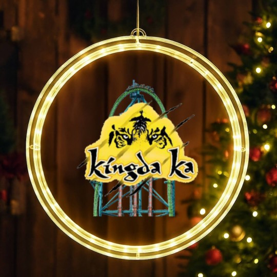 Discover Kingda Ka Six Flags Great Adventure LED Christmas Window Lights