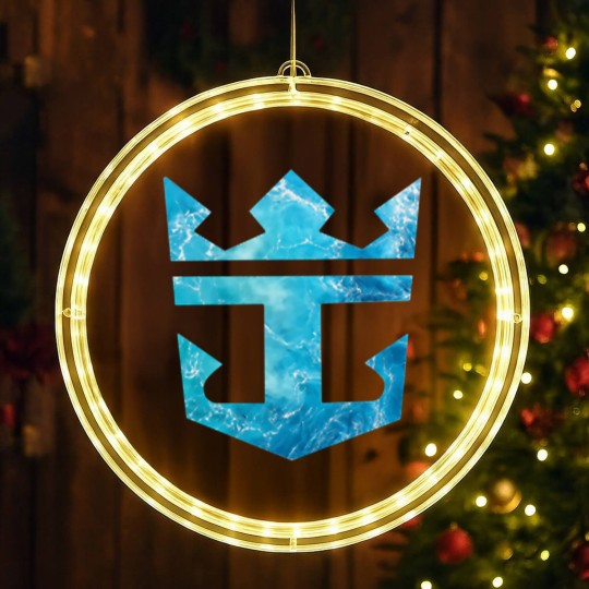 Discover Royal Caribbean Graphic LED Christmas Window Lights