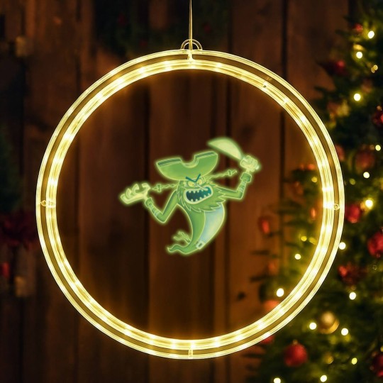 Discover Spongebobb Squarepants Neon Glowing Flying Dutchman LED Christmas Window Lights