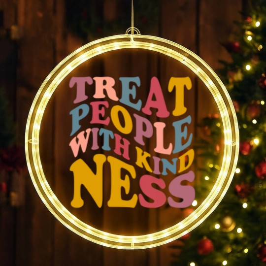 Discover Treat People With Kindness LED Christmas Window Lights