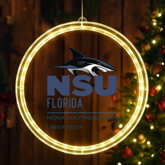 Discover Nova Southeastern University blue shark NSU LED Christmas Window Lights