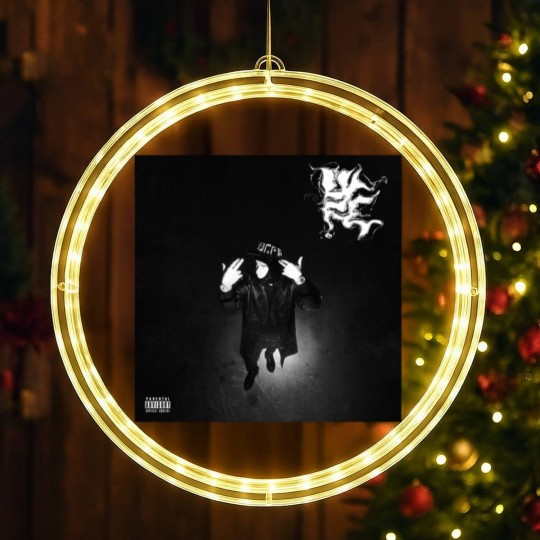 Discover YEAT LYFE Album Cover LED Christmas Window Lights | Yeat 2023 Tour LED Christmas Window Lights, Yeat Concert Festival LED Christmas Window Lights