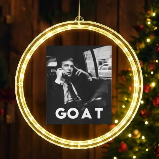 Discover Trump LED Christmas Window Lights, Trump GOAT Greatest Of All Time, Donald Trump LED Christmas Window Lights