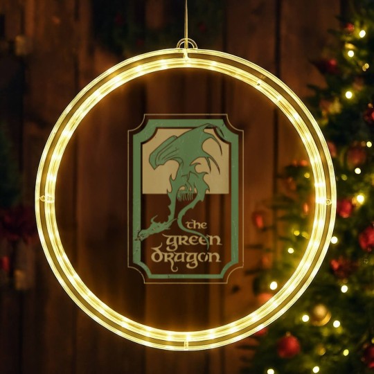 Discover Lord Rings Green Dragon Tavern LED Christmas Window Lights