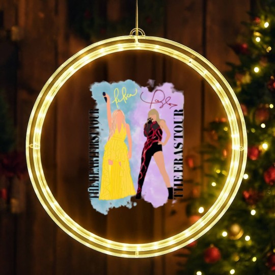 Discover Kelsea Ballerini Taylor Swifterini Tour LED Christmas Window Lights - Heartfirst Eras