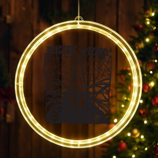 Discover Electric Wizard Sludge Metal Psychedelic Graphic P LED Christmas Window Lights