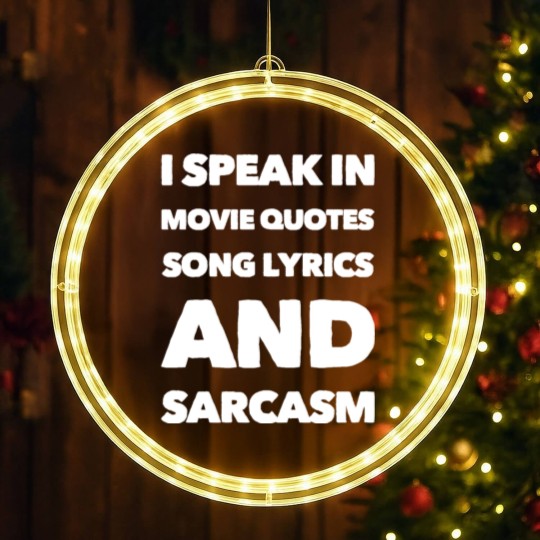 Discover I Speak Movie Quotes Song Lyrics And Sarcasm LED Christmas Window Lights
