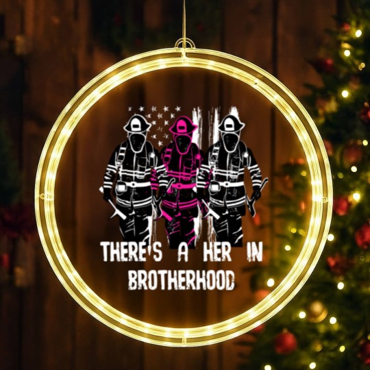 Discover Female Firefighter Women Brotherhood LED Christmas Window Lights