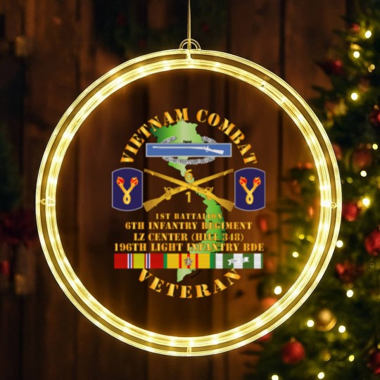 Discover 1st Bn 6th Inf LZ Center w 196th LIB LED Christmas Window Lights